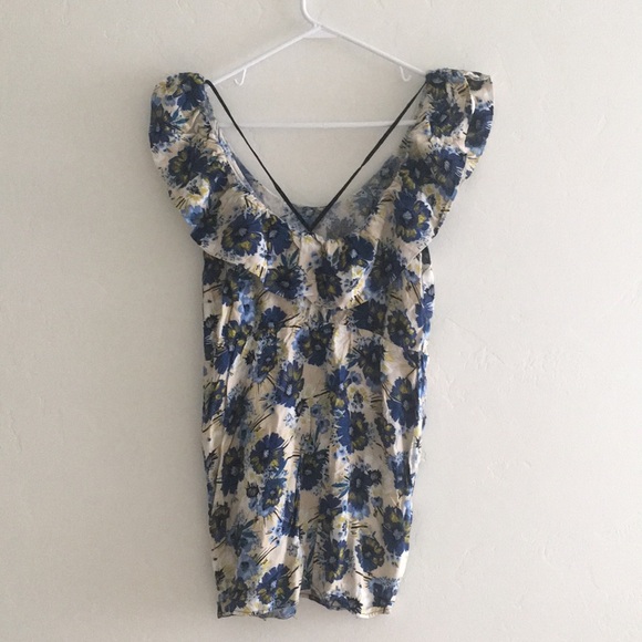 Floral Ruffled Mini Dress - Picture 4 of 4